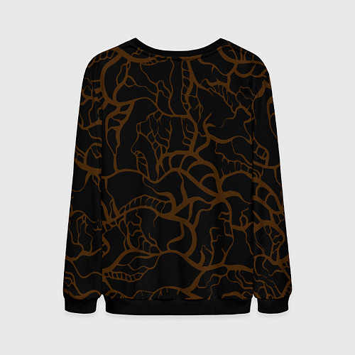 Мужской свитшот Acdc back абстракция / 3D-Черный – фото 2