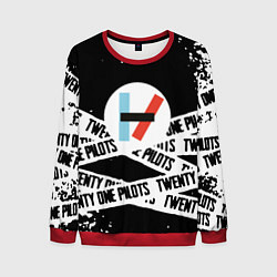 Мужской свитшот Twenty one pilots stripes steel