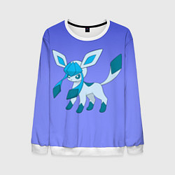 Свитшот мужской Glaceon Pokemon, цвет: 3D-белый