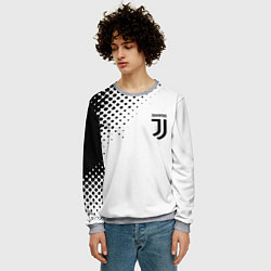Свитшот мужской Juventus sport black geometry, цвет: 3D-меланж — фото 2