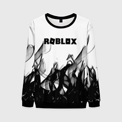 Свитшот мужской Roblox flame текстура, цвет: 3D-черный