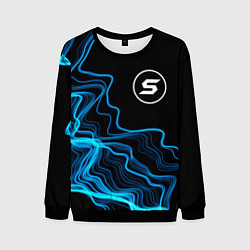 Свитшот мужской Skillet sound wave, цвет: 3D-черный