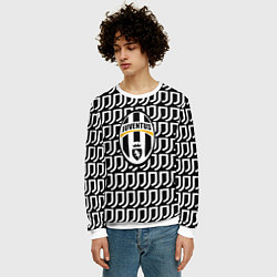 Свитшот мужской Juventus pattern fc, цвет: 3D-белый — фото 2