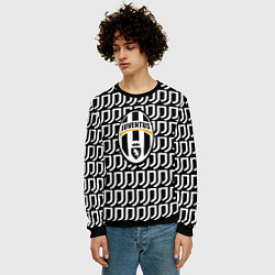 Свитшот мужской Juventus pattern fc, цвет: 3D-черный — фото 2