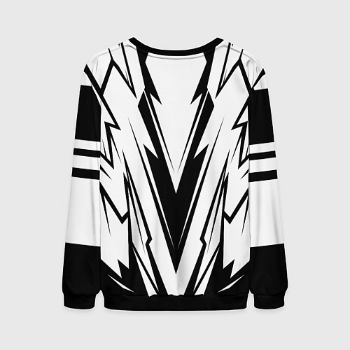 Мужской свитшот Tesla - black and white / 3D-Черный – фото 2