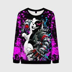 Свитшот мужской Монокума фан-арт, цвет: 3D-черный