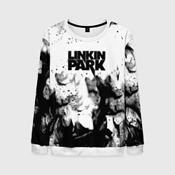 Мужской свитшот Linkin park огненный дым рок
