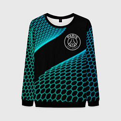 Свитшот мужской PSG football net, цвет: 3D-черный