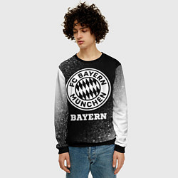 Свитшот мужской Bayern sport на темном фоне, цвет: 3D-черный — фото 2