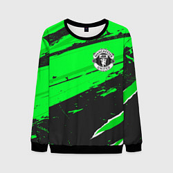 Свитшот мужской Manchester United sport green, цвет: 3D-черный