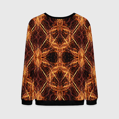 Мужской свитшот Светящийся абстрактный пришелец / 3D-Черный – фото 2