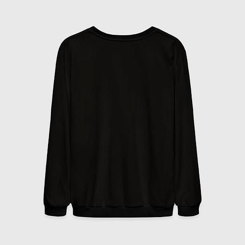 Мужской свитшот Утка с ножом мем / 3D-Черный – фото 2