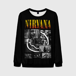 Свитшот мужской Nirvana forever, цвет: 3D-черный