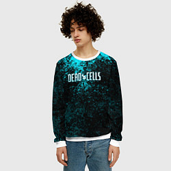 Свитшот мужской Dead Cells брызги красок, цвет: 3D-белый — фото 2