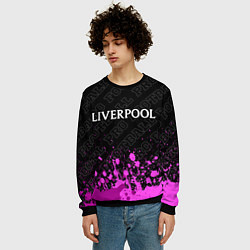 Свитшот мужской Liverpool pro football посередине, цвет: 3D-черный — фото 2