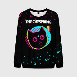 Свитшот мужской The Offspring - rock star cat, цвет: 3D-черный