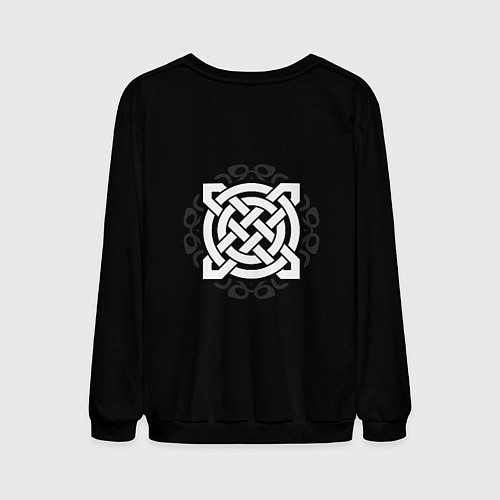 Мужской свитшот Русич - одна история один народ / 3D-Черный – фото 2