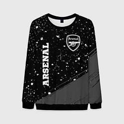 Свитшот мужской Arsenal sport на темном фоне вертикально, цвет: 3D-черный