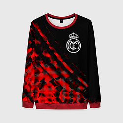 Свитшот мужской Real Madrid sport grunge, цвет: 3D-красный