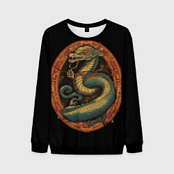 Свитшот мужской Муай Тай дракон, цвет: 3D-черный