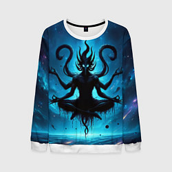 Свитшот мужской Бог перемен Тзинч нейросеть, цвет: 3D-белый