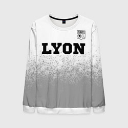 Свитшот мужской Lyon sport на светлом фоне посередине, цвет: 3D-белый