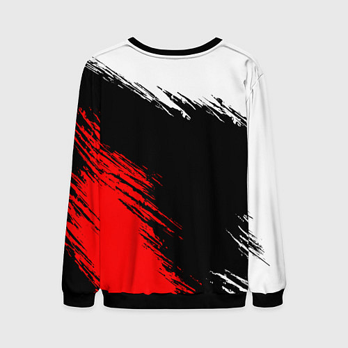 Мужской свитшот Самурай лого - киберпанк 2077 / 3D-Черный – фото 2