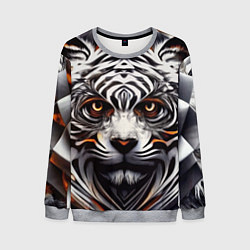 Мужской свитшот Абстракция: тигр