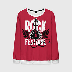 Мужской свитшот Рок фестиваль - гитара