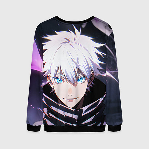 Мужской свитшот Сатору Годзё Jujutsu Kaisen / 3D-Черный – фото 2