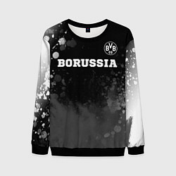 Свитшот мужской Borussia sport на темном фоне посередине, цвет: 3D-черный