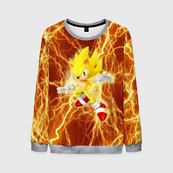 Мужской свитшот Sonic x yellow