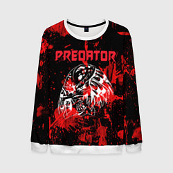 Свитшот мужской Predator blood, цвет: 3D-белый