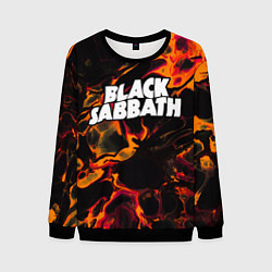 Мужской свитшот Black Sabbath red lava