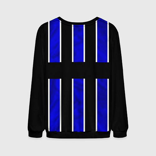 Мужской свитшот Россия- черно-синяя униформа / 3D-Черный – фото 2
