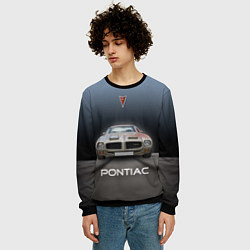 Свитшот мужской Американский масл-кар Pontiac, цвет: 3D-черный — фото 2