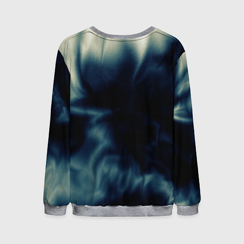Мужской свитшот Абстрактный тёмно-синий / 3D-Меланж – фото 2