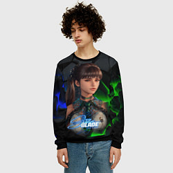 Свитшот мужской Stellar Blade Eve, цвет: 3D-черный — фото 2
