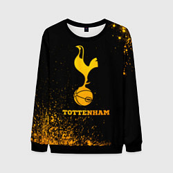 Свитшот мужской Tottenham - gold gradient, цвет: 3D-черный