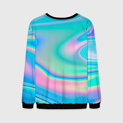 Мужской свитшот Неоновый бензин / 3D-Черный – фото 2