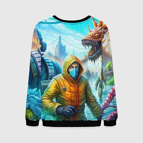 Мужской свитшот Abiotic Factor world game / 3D-Черный – фото 2