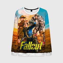 Свитшот мужской Fallout all, цвет: 3D-белый