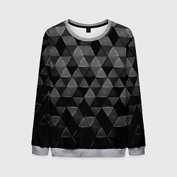 Мужской свитшот Серые треугольники