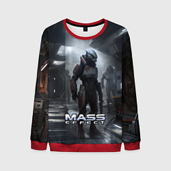Свитшот мужской Mass Effect game - пришелец, цвет: 3D-красный