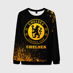 Свитшот мужской Chelsea - gold gradient, цвет: 3D-черный