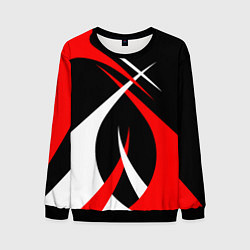 Мужской свитшот Красные и белые линии