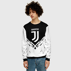 Свитшот мужской Juventus sport geometry fc club, цвет: 3D-черный — фото 2
