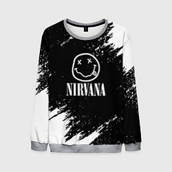Свитшот мужской Nirvana текустура краски, цвет: 3D-меланж