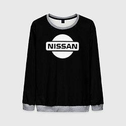 Мужской свитшот Nissan logo white