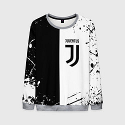 Свитшот мужской Juventus краски текстура спорт, цвет: 3D-меланж